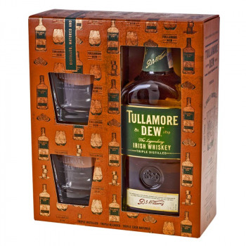 Tullamore Dew 0,7l 40% + 2 Glasser