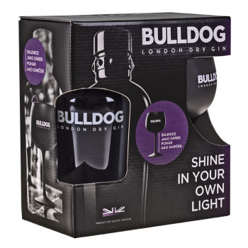 Bulldog London Dry Gin 40 % 0,7l + Glass