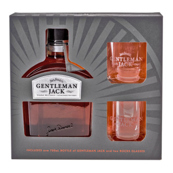 Gentleman Jack 0,7l 40% + 2 Glasses