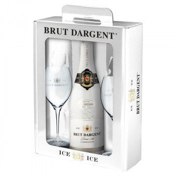 Brut Dargent ICE Demi-Sec Chardonnay 0,75l +2 Glasses - 1