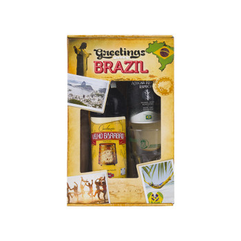 Cachaca Velho Barreiro 39% 0,7 l + Glas