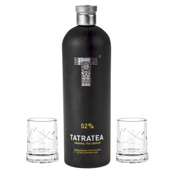 Tatratea Liqueur Original Tea 0,7 l 52% +2x Gläser - 2