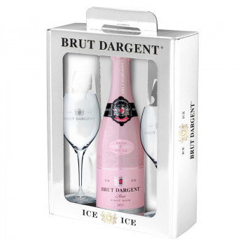 Brut Dargent Ice Pinot Noir Rose 0,75l +2 Glasses