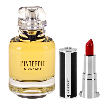 Givenchy L'Interdit Set :EdP 80 ml + Miniature Rouge 333 - 3