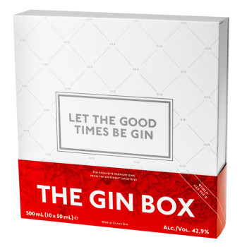 Gin Box World Tour 10 × 0,05 l 42,9% Geschenkbox