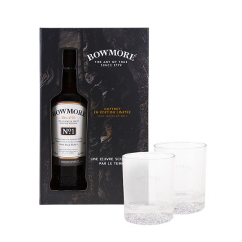 Bowmore No.1 0,7l 40% +2 Glasses Geschenkbox