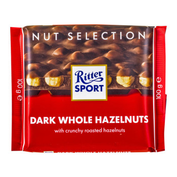 Ritter Dark Whole Hazelnuts 100g