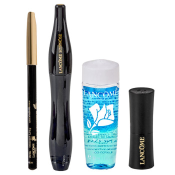 Lancôme Set :Mascara+Lipstick+Bi facil+Crayon Kohl blac - 4