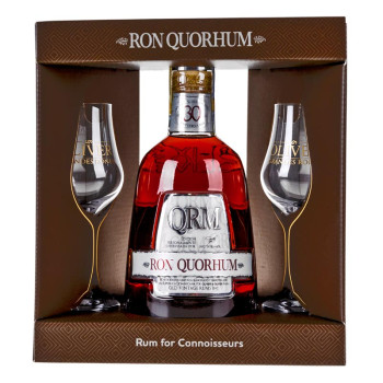 Quorhum 30Y Sistema Solera Aniversario 0,7 l 40% Geschenkbox + 2 Glasses - 1