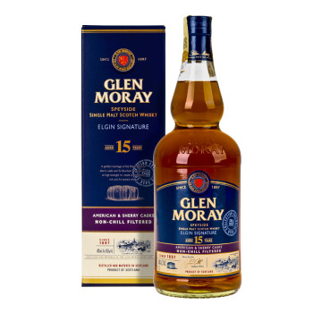 Glen Moray 15Y 1l  48% Geschenkbox - 1