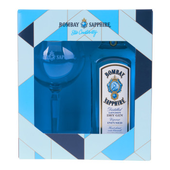 Bombay Sapphire 0,7l 40% + Glas - 2