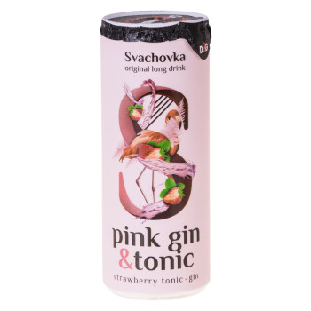 Svachovka Pink Gin +Tonic 0,25l 7,2% Dose