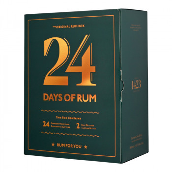 Adventskalender 24 Days of Rum 24x20ml 43,7% + 2 Gläser - 2