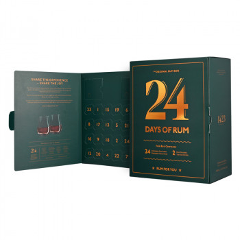 Adventskalender 24 Days of Rum 24x20ml 43,7% + 2 Gläser - 3