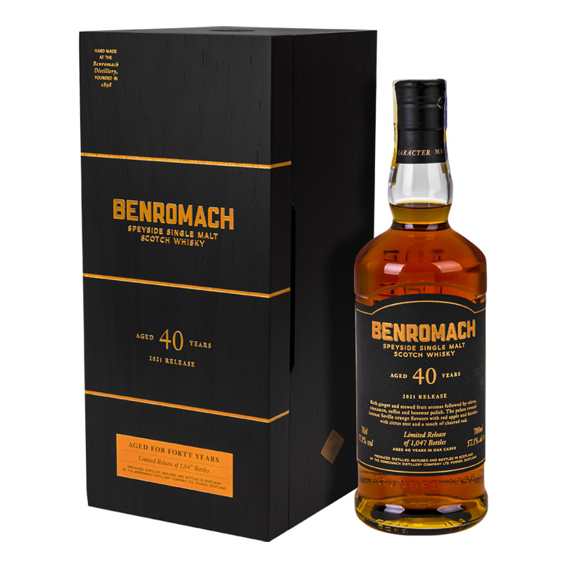 Benromach 40Y 2021 Edition 0,7l 57,10% Geschenkbox | Excaliburshop | Whisky